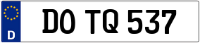 Trailer License Plate